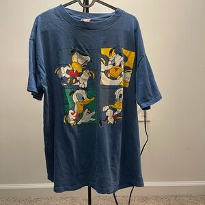 Vintage Disney Blue Donald Duck Graphic Tee